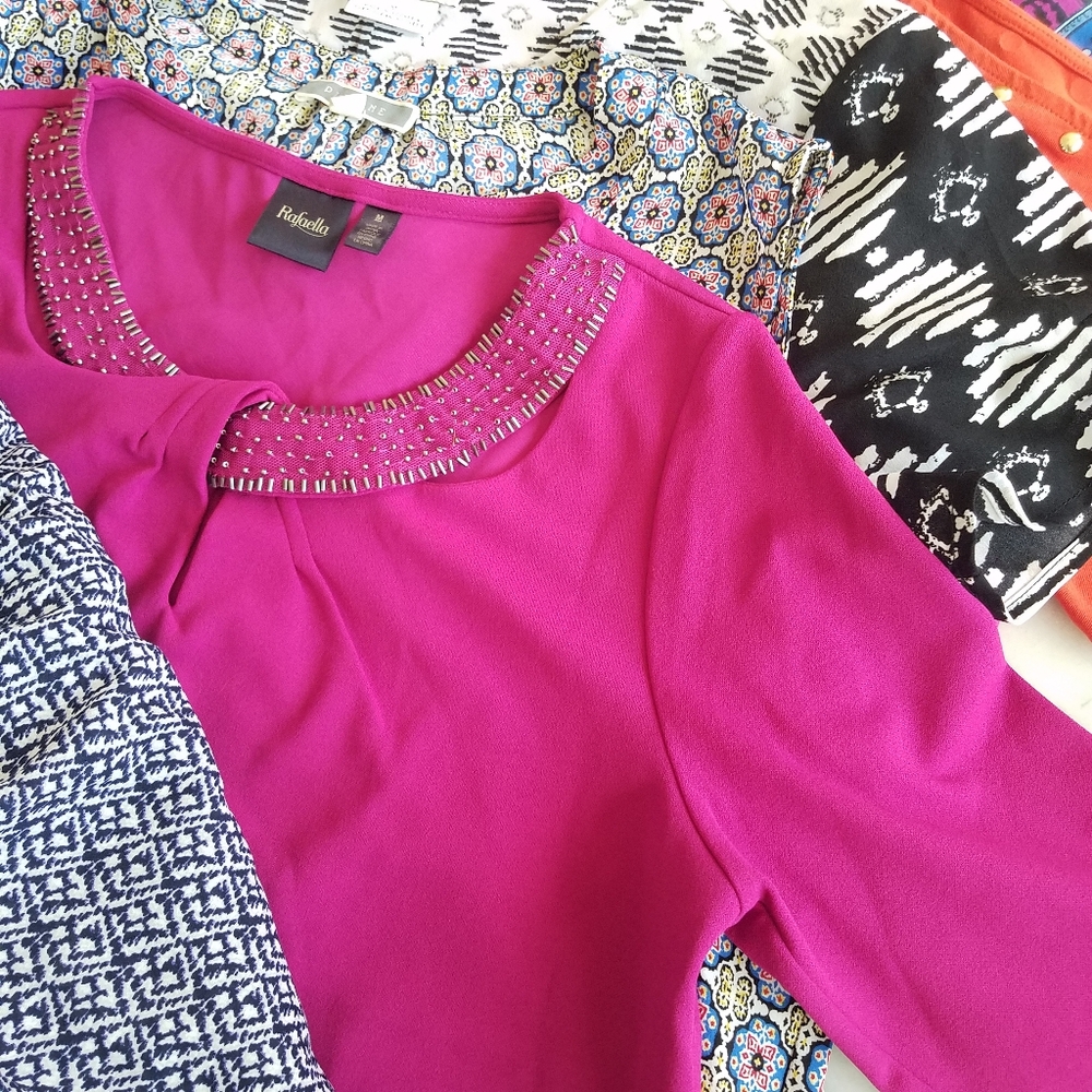 Mixed Pattern And Style Blouses Collection Bundle… - image 4